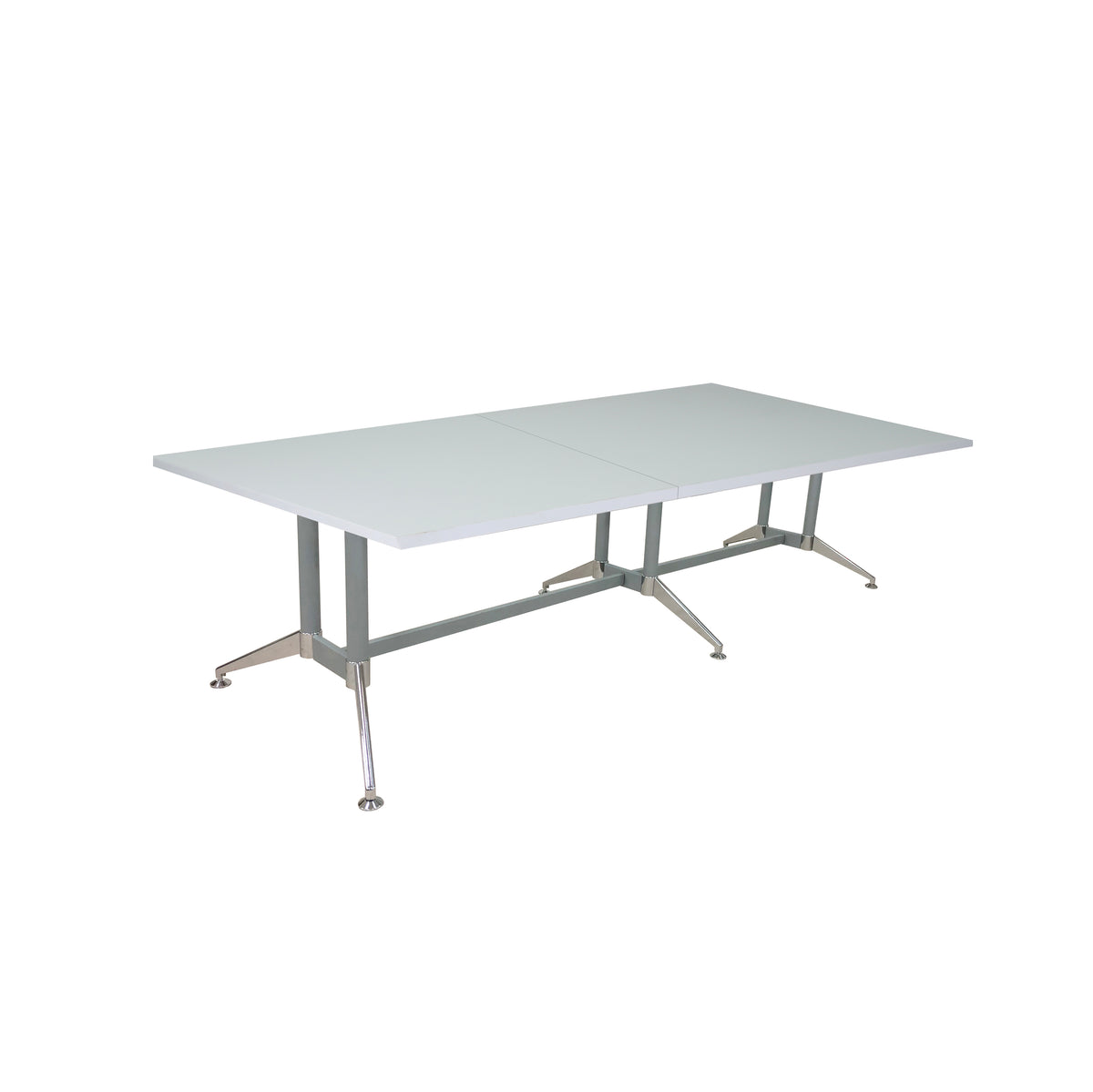 QUANTUM RECTANGULAR 144" STEEL FRAME BASE CONFERENCE TABLE