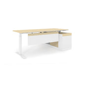 ADJUSTABLE HEIGHT L SHAPE DESK