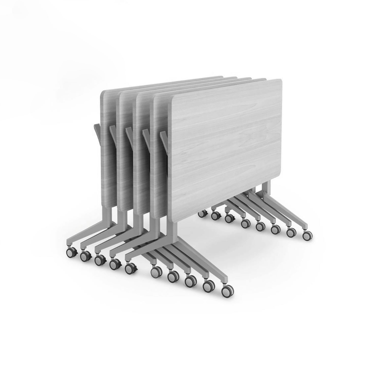 Folding Training Table Integrated Modesty Panel OFX Office