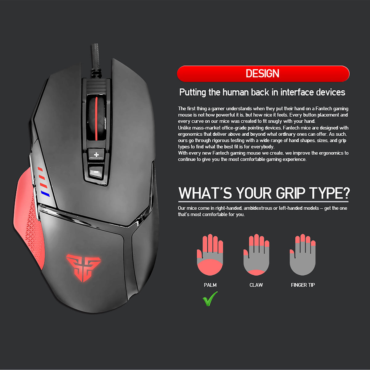 FANTECH X11 DAREDEVIL MACRO RGB RUNNING CHROMA GAMING MOUSE