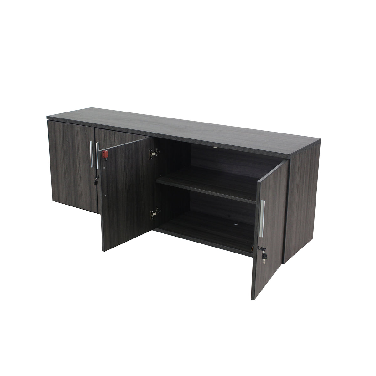 AXIS HINGED FOUR DOOR CREDENZA 71" X 18" WITH LOCKS