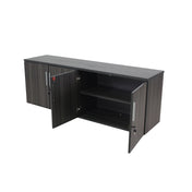 AXIS HINGED FOUR DOOR CREDENZA 71" X 18" WITH LOCKS