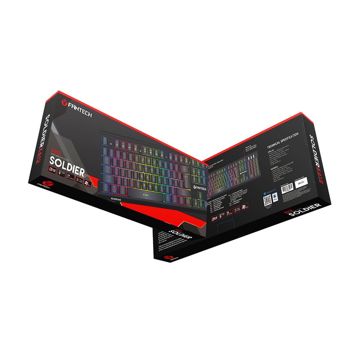 FANTECH K612 SOLDIER PRO GAMING MEMBRAND KEYBOARD