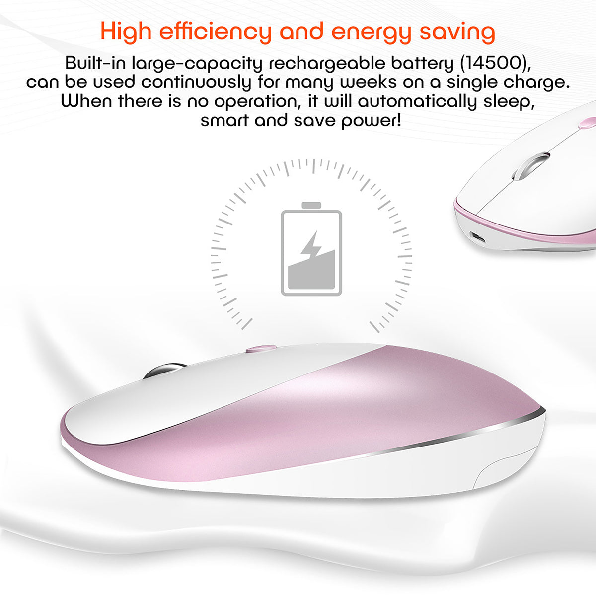 MEETION 2.4G SLIM RECHARGEABLE SILENT WIRELESS MOUSE R600