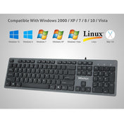 MEETION MT-K841 105 KEYS USB WIRED KEYBOARD ULTRA-THIN KEYCAPS