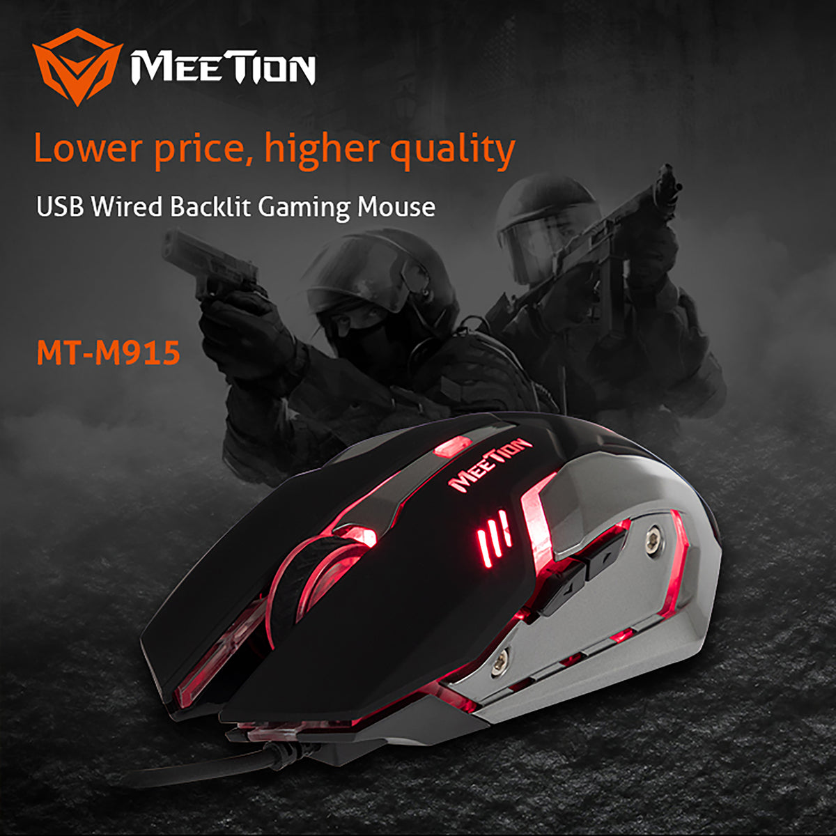 MEETION MM915 ENTRE LEVEL PC BACKLIT GAMER MOUSE