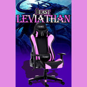 LEVIATHAN RACING GAMING CHAIR WITH ERGONOMIC LUMBAR SUPPORT
