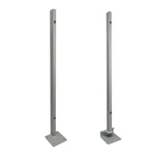 acrylic shield panel screen metal support bars for tops