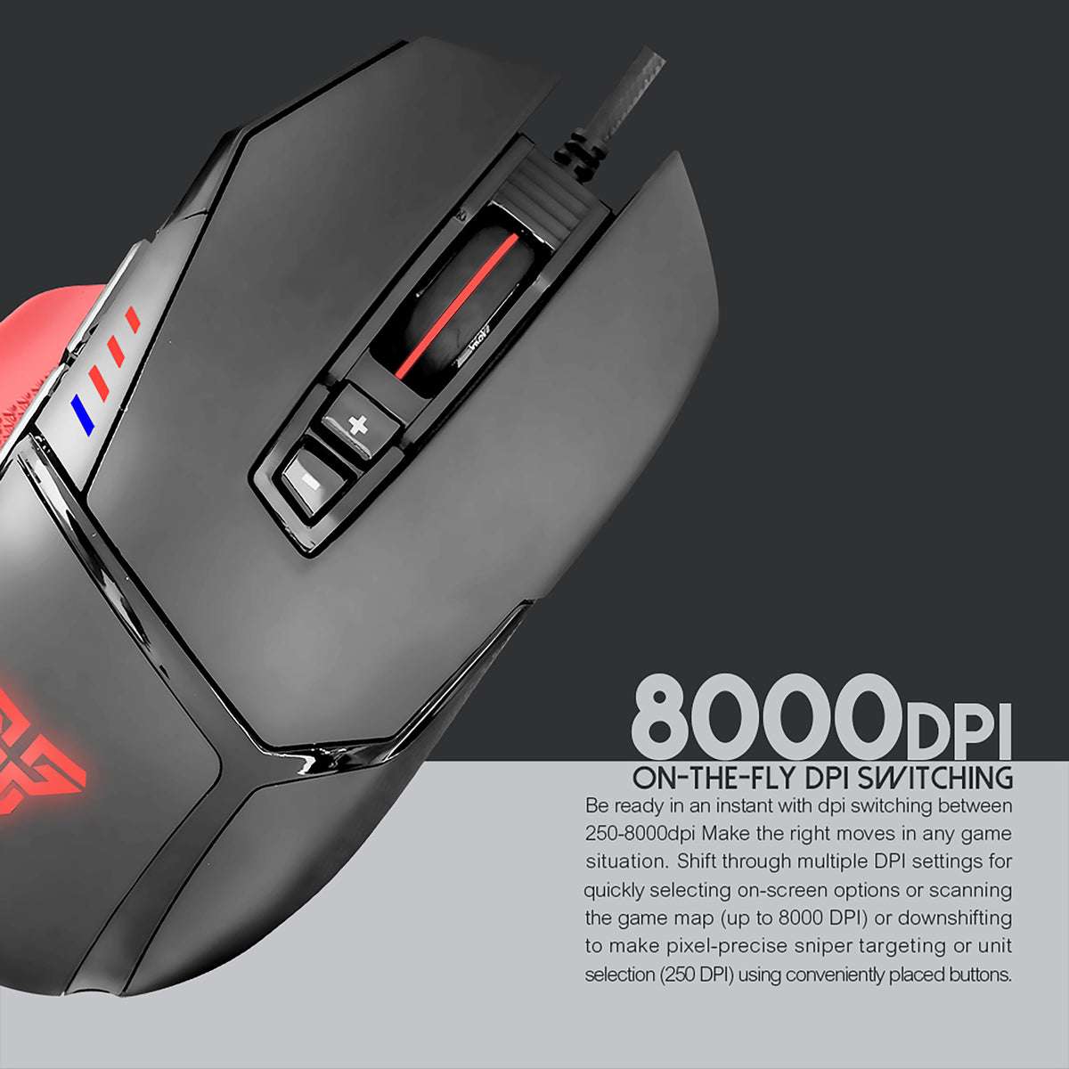 FANTECH X11 DAREDEVIL MACRO RGB RUNNING CHROMA GAMING MOUSE