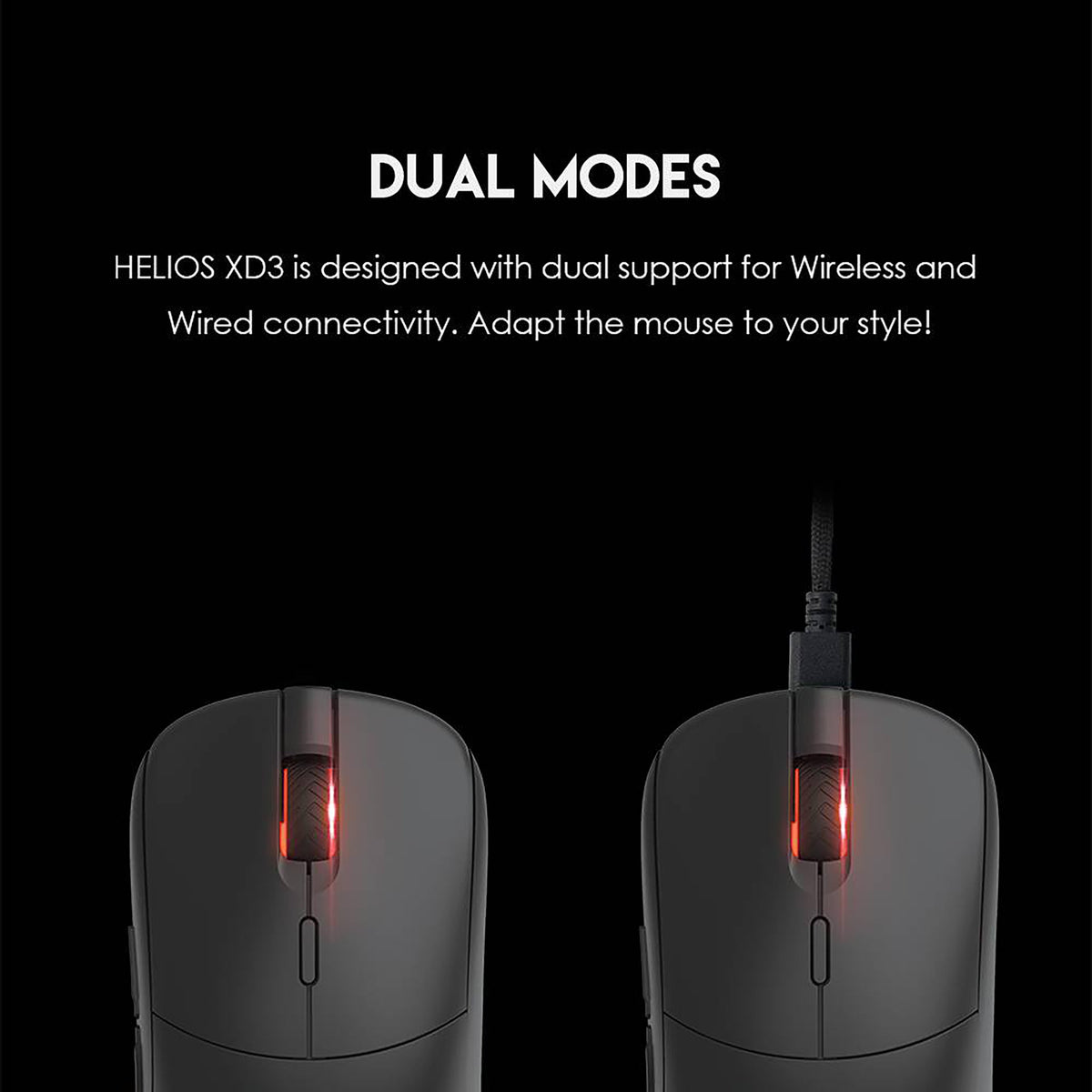 FANTECH XD3 WIRELESS GAMING MOUSE 2.4G RGB