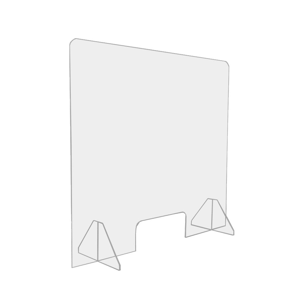 Acrylic desk top barrier