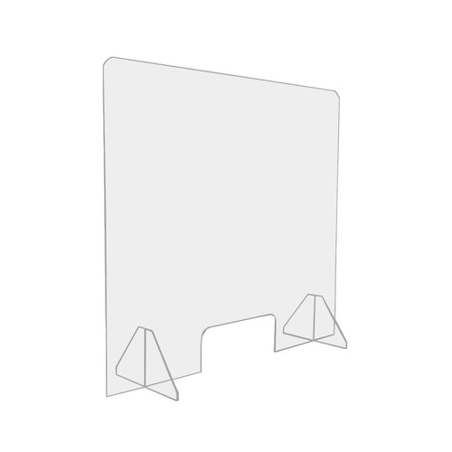 Acrylic desk top barrier