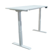 DUAL-MOTOR HEIGHT-ADJUSTABLE TABLE WHITE FRAME