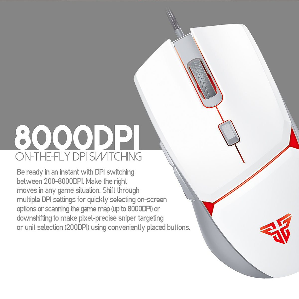 FANTECH VX7 CRYPTO 6 BUTTON USB GAMING MOUSE (SPACE EDITION)