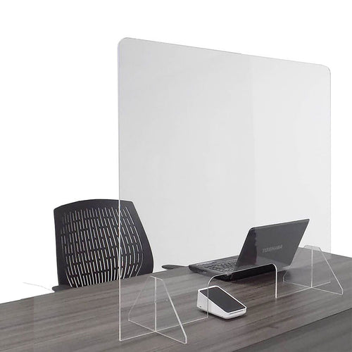 Acrylic desk barrier