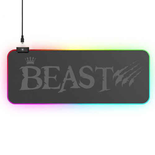 Beast gamer RGB gaming extended keyboard mousepad