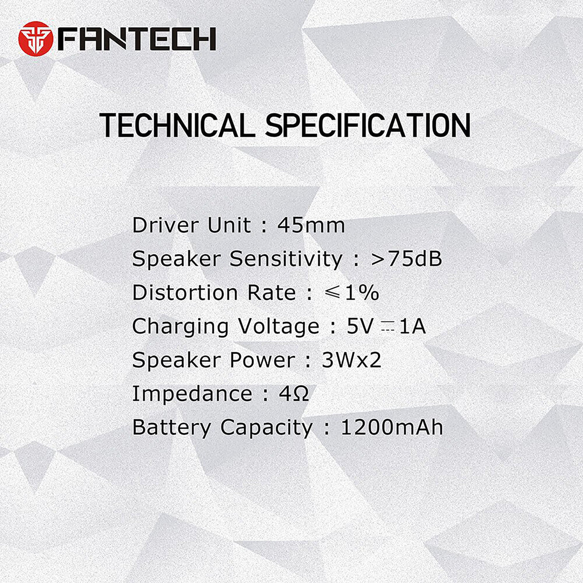 FANTECH RESONANCE BS150 BLACK BLUETOOTH SPEAKER
