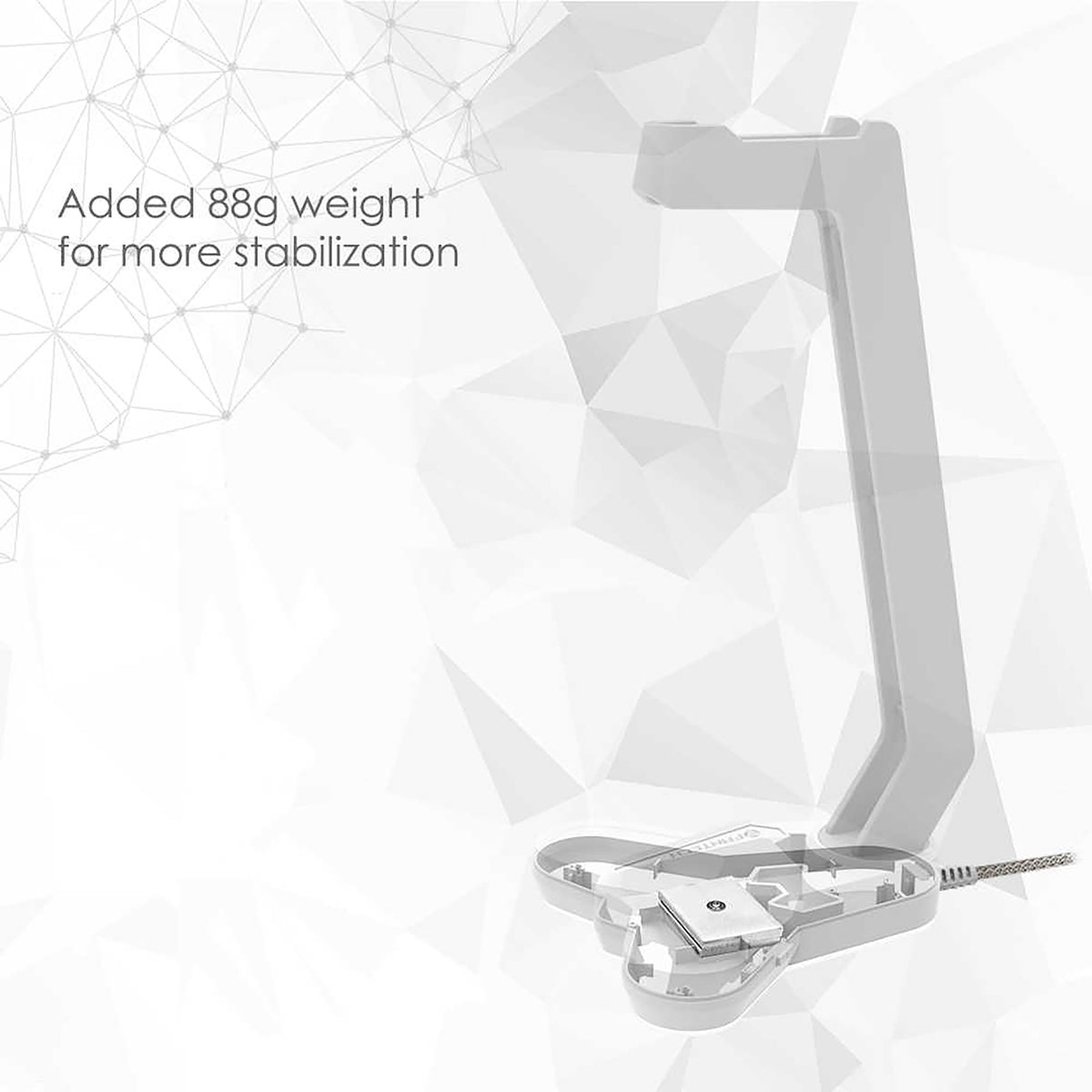 FANTECH AC3001S RGB HEADSET STAND - WHITE SPACE EDITION