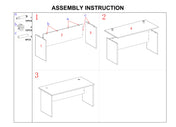 VERSA - WHITE MODERN GAMING TABLE DESK