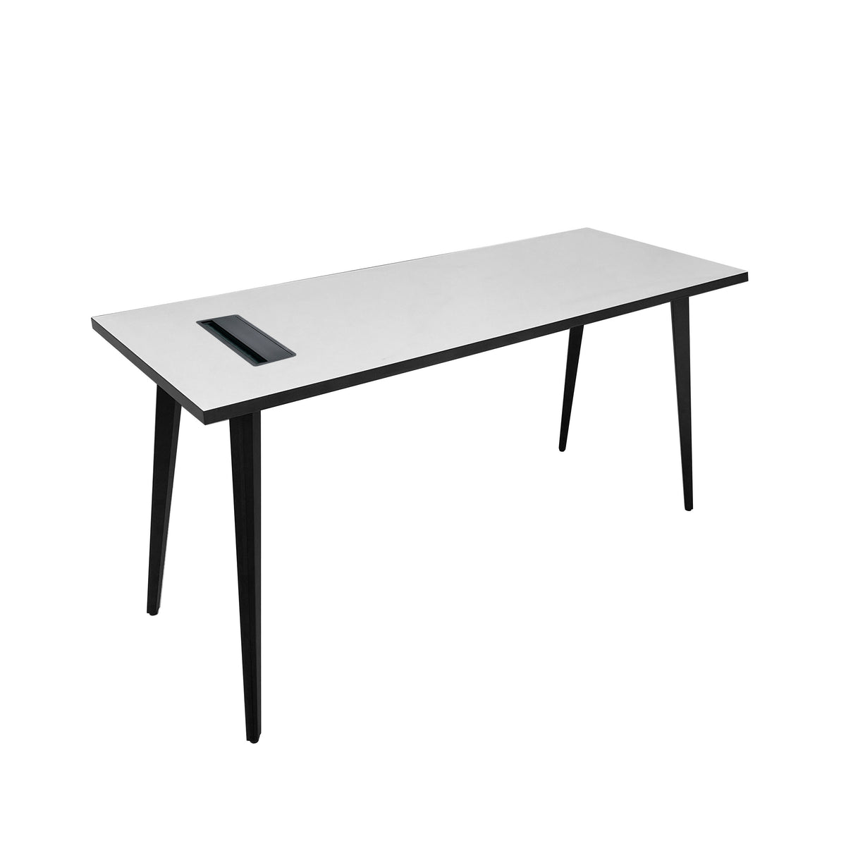 BLACK & WHITE STEEL FRAME TABLE DESK
