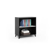Black & white 30" x 16" bookcase cabinet