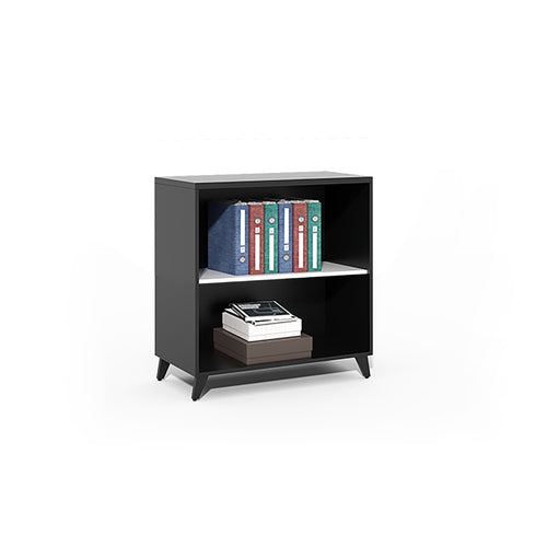 Black & white 30" x 16" bookcase cabinet