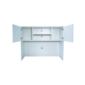 VERSA LAMINATE MODERN 60" TWO-DOOR TWO-SHELF GAMING HUTCH