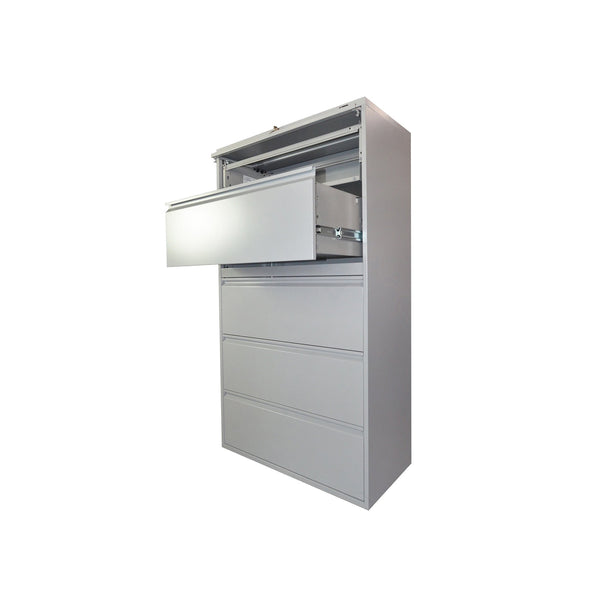 GLOBAL 5-DRAWER FIXED FRONT METAL LATERAL FILE