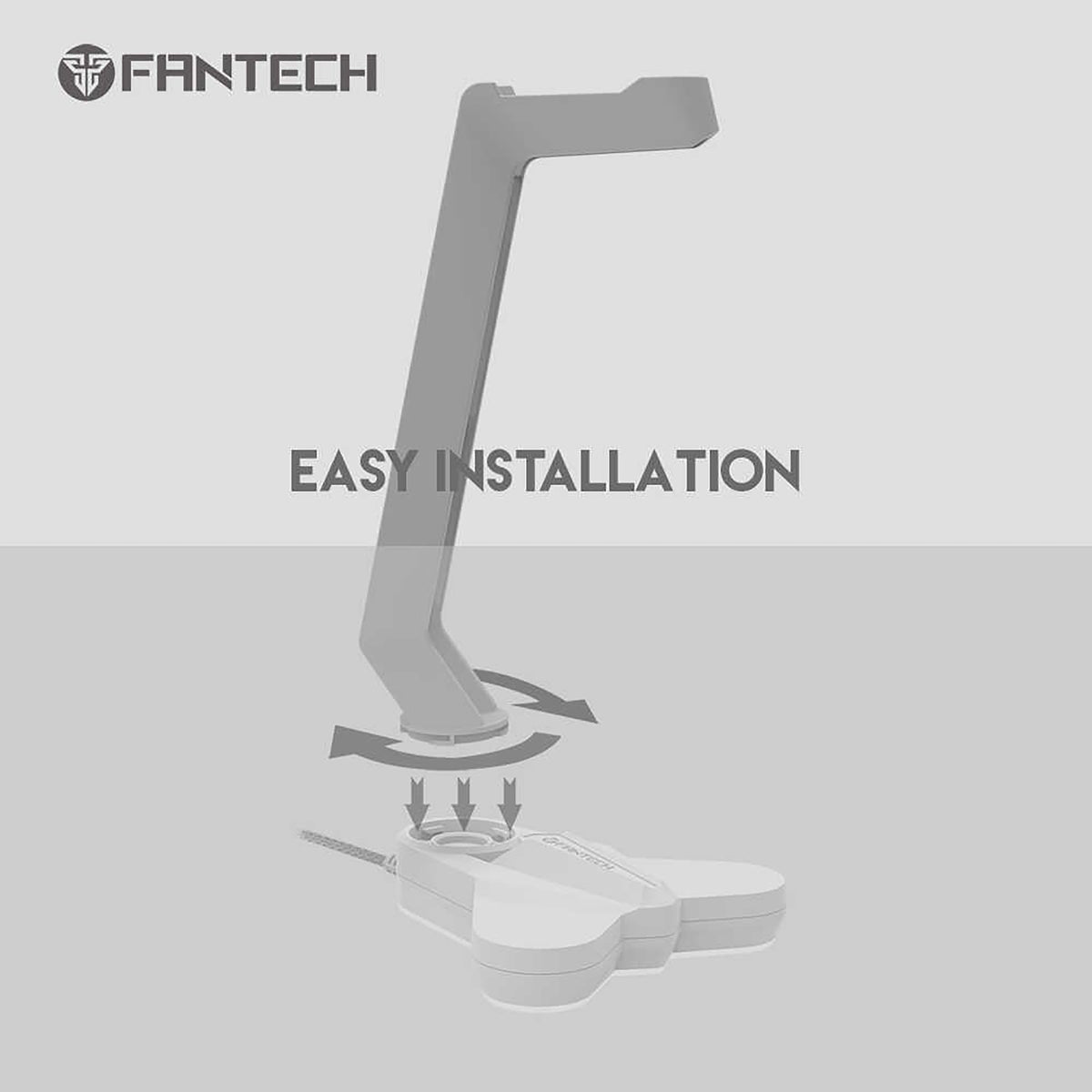 FANTECH AC3001S RGB HEADSET STAND - WHITE SPACE EDITION