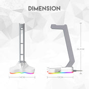 FANTECH AC3001S RGB HEADSET STAND - WHITE SPACE EDITION