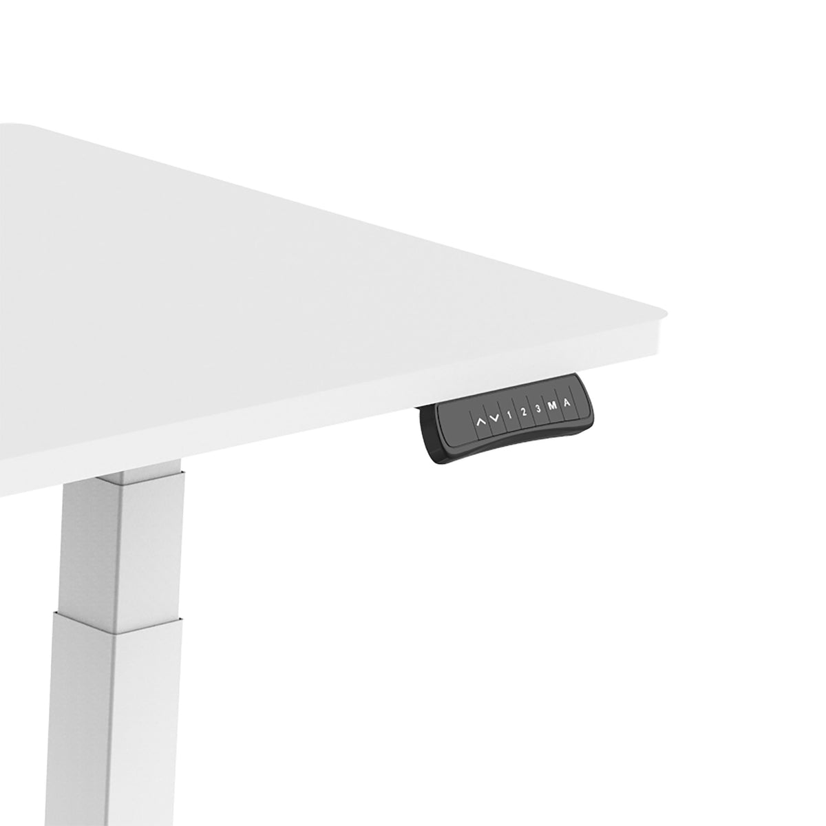DUAL-MOTOR HEIGHT-ADJUSTABLE TABLE WHITE FRAME