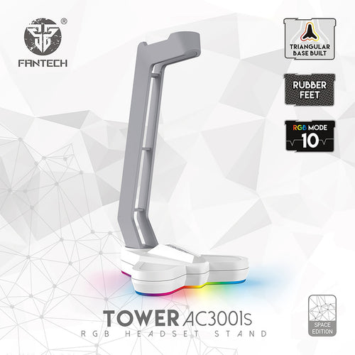FANTECH AC3001S RGB HEADSET STAND - WHITE SPACE EDITION