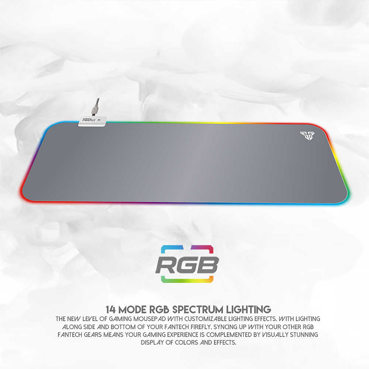 FANTECH MPR800S FIREFLY RGB MOUSEPAD - SPACE EDITION