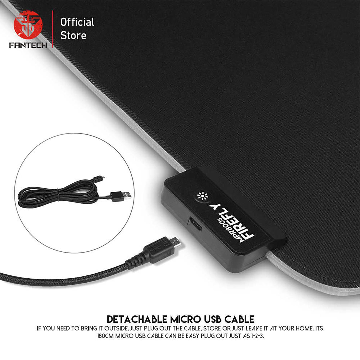 FANTECH MPR800S FIREFLY RGB MOUSEPAD