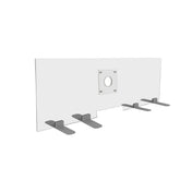 FRONTLINE20 FREESTANDING  INVISIBLE BARRIER WITH CLEAR SPEAK THRU