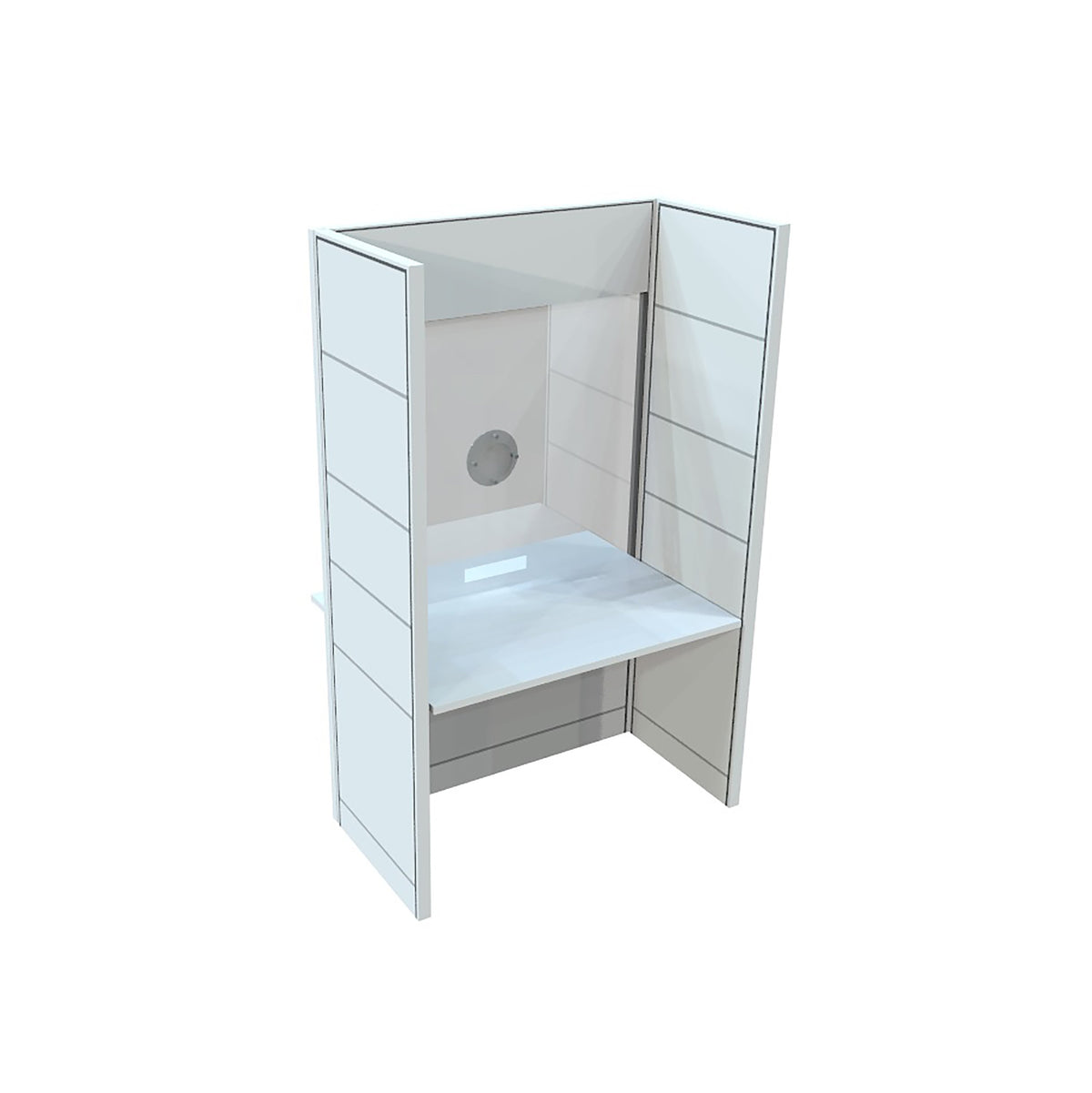 FRONTLINE20 48"W X 54"D X 68"H CUSTOMER SERVICE STATION