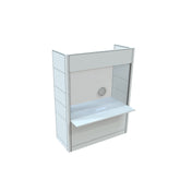 FRONTLINE20 60"W X 24"D X 81"H TRANSACTION-HEIGHT 30" TOP BOOTH
