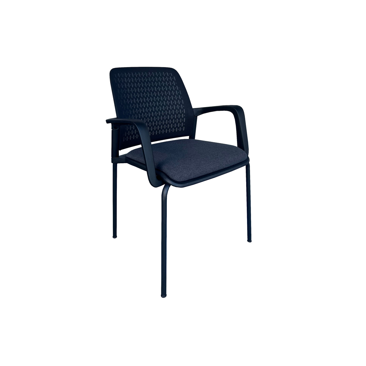 JUPITER MESH-BACK STACKING BLACK FRAME CHAIR