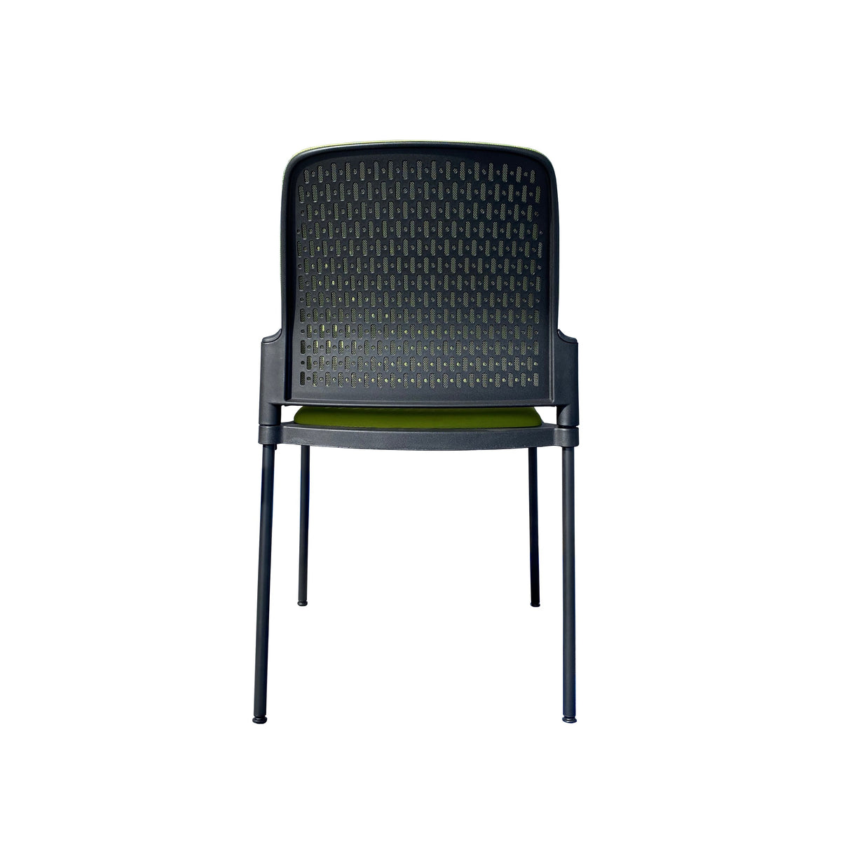 JUPITER MESH-BACK STACKING GUEST CHAIR W/ SEAT CUSHION