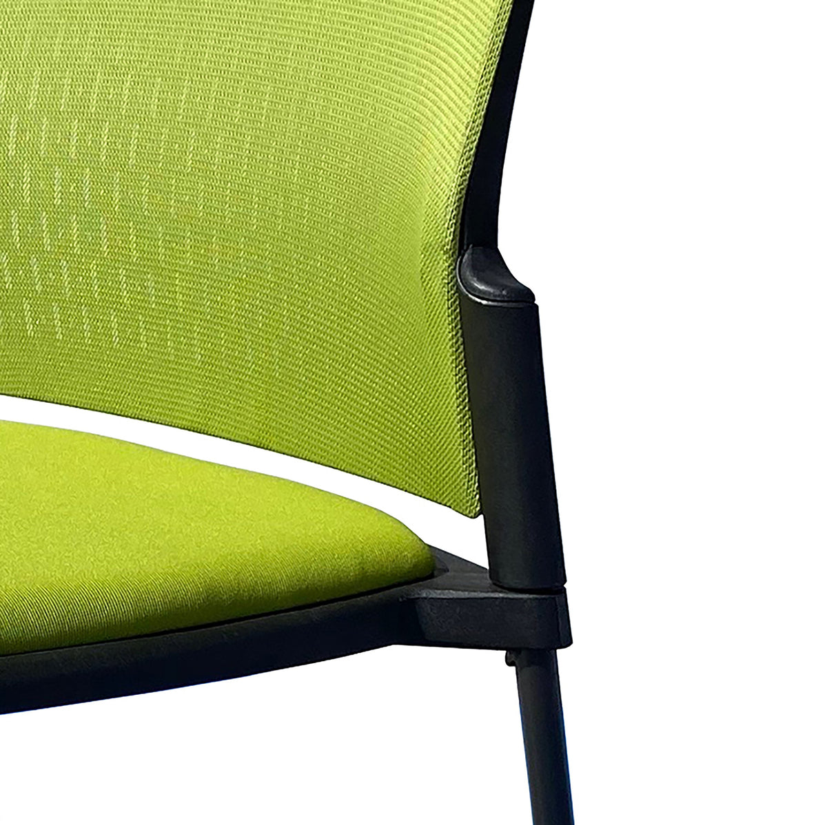 JUPITER MESH-BACK STACKING GUEST CHAIR W/ SEAT CUSHION