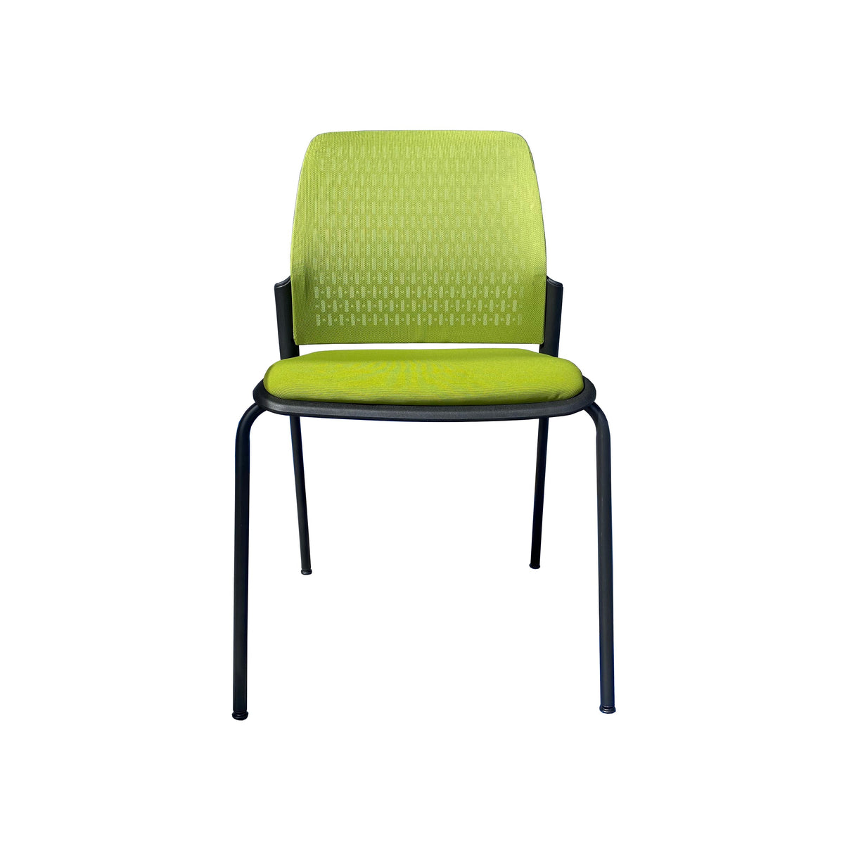 JUPITER MESH-BACK STACKING GUEST CHAIR W/ SEAT CUSHION