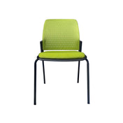 JUPITER MESH-BACK STACKING GUEST CHAIR W/ SEAT CUSHION