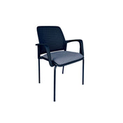 JUPITER MESH-BACK STACKING BLACK FRAME CHAIR