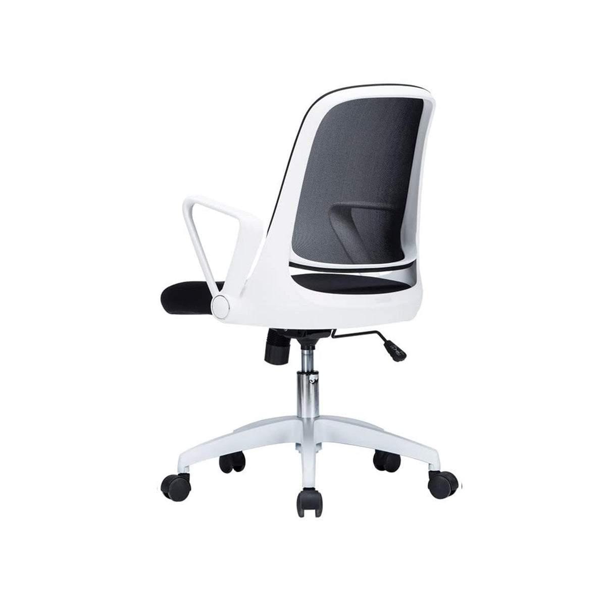 MARS MED-BACK MESH & FABRIC OFFICE TASK CHAIR WITH RETRACTABLE ARMS
