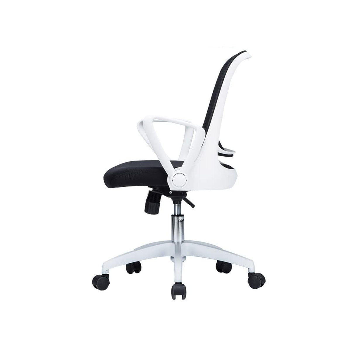 MARS MED-BACK MESH & FABRIC OFFICE TASK CHAIR WITH RETRACTABLE ARMS
