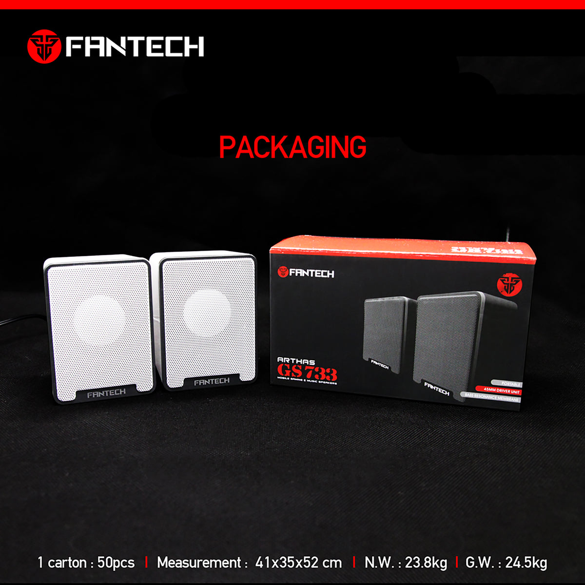 FANTECH GS733 PRO-GAMING USB SPEAKER SPACE EDITION