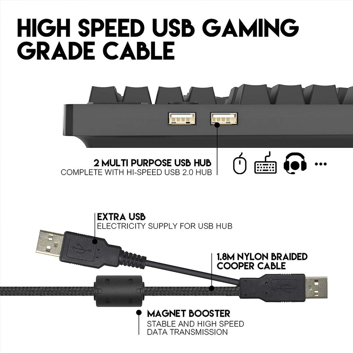 FANTECH MK851  GAMING WIRED MECHANICAL KEYBOARD