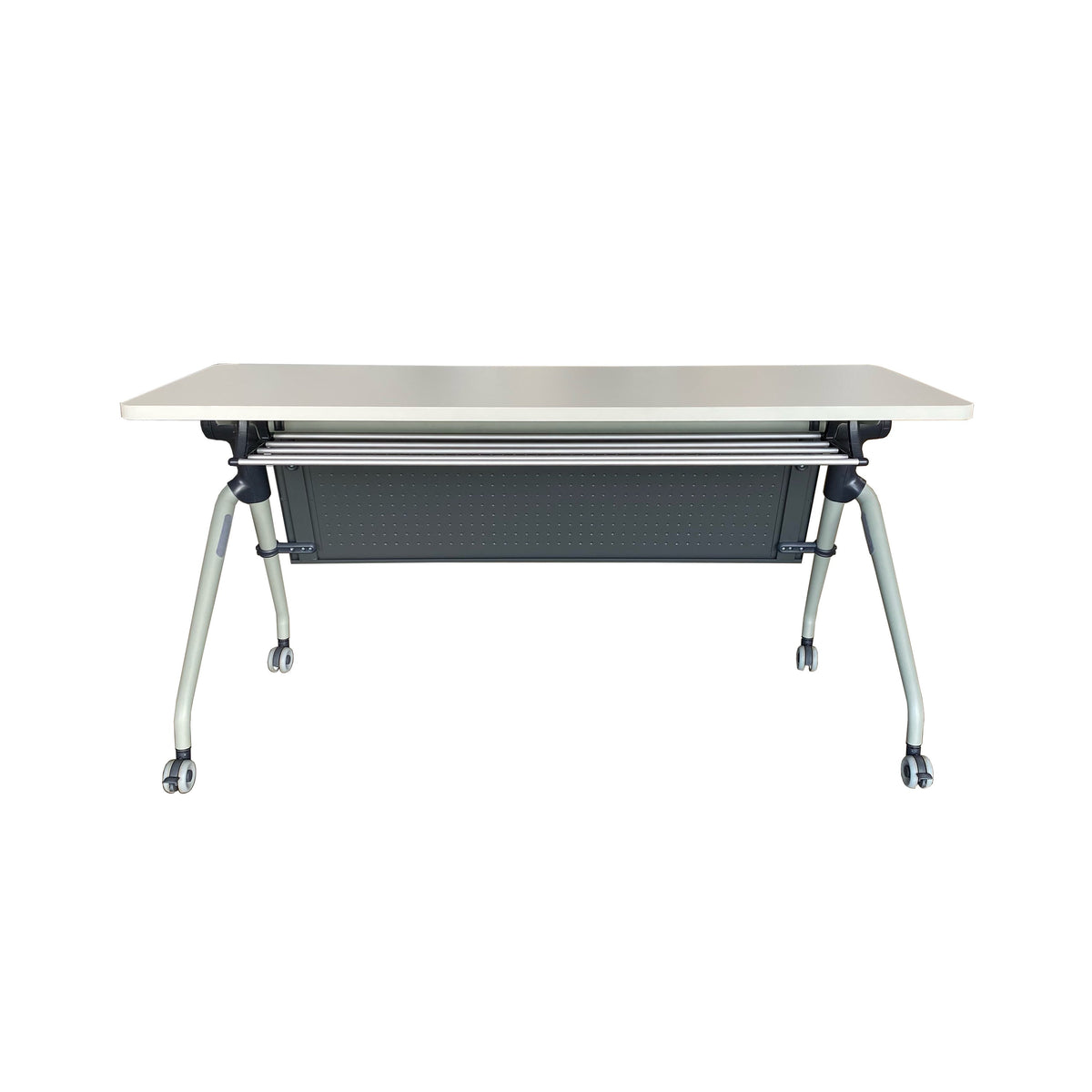 FOLDING TRAINING TABLE WITH INTEGRATED MODESTY PANEL