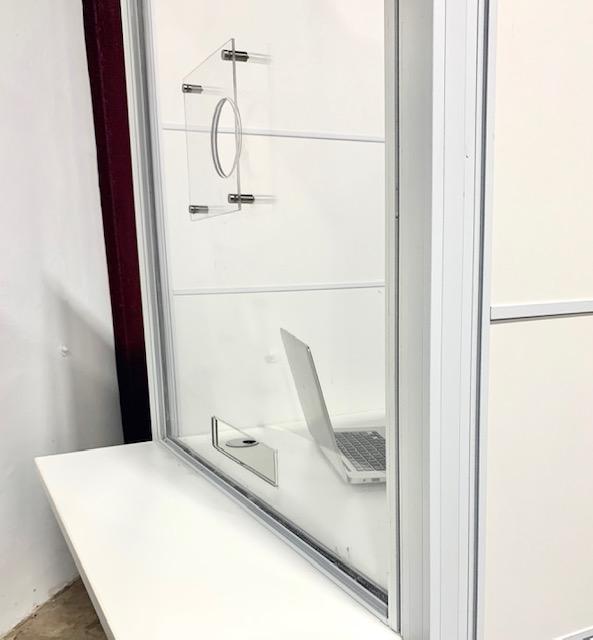 FRONTLINE20 36"W X 24"D X 81"H TRANSACTION-HEIGHT 30" TOP BOOTH
