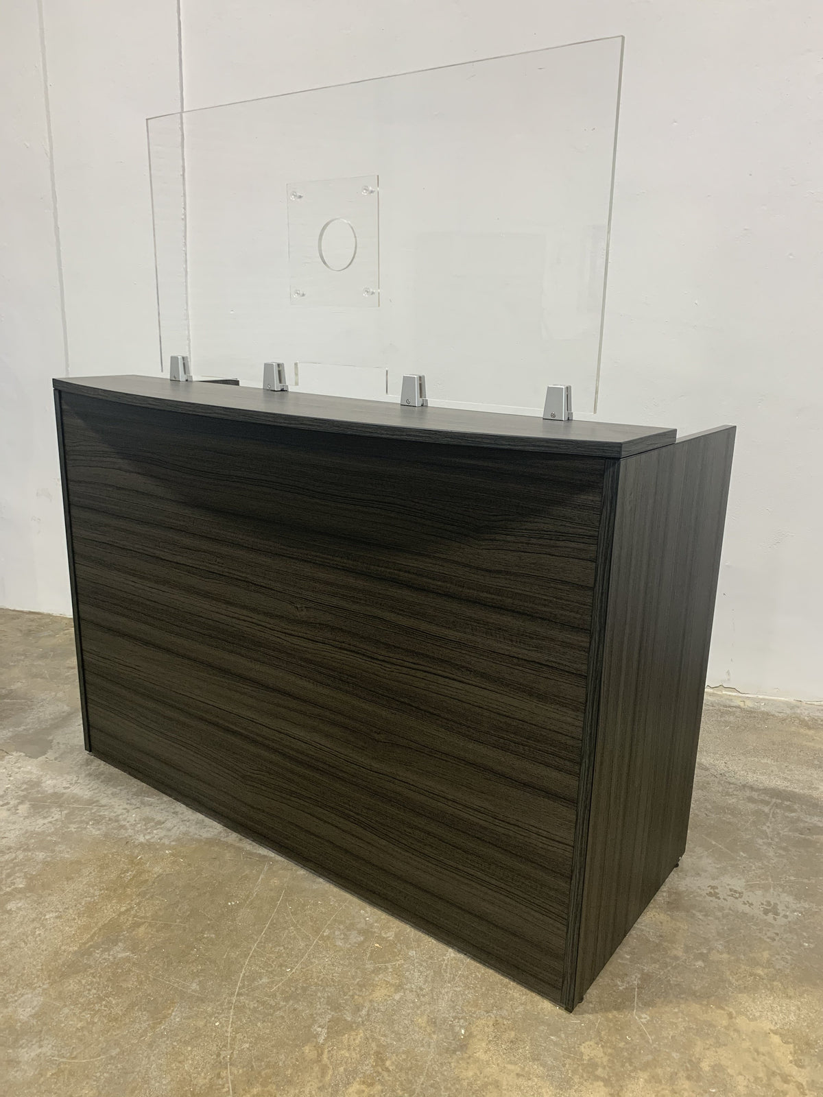 FRONTLINE20 COUNTERTOP 24" INVISIBLE BARRIER WITH CLEAR SPEAK THRU